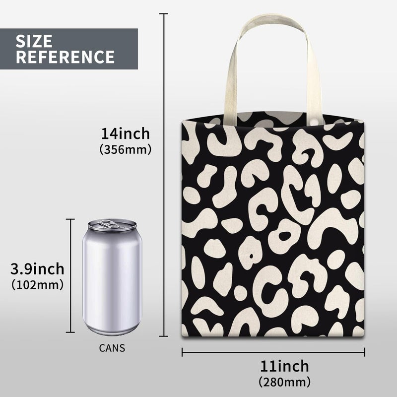 ABUIFDK Car Trash Can, Cute Car Trash Bag, Hanging Car Organizer and Storage Bag, Trash Bin for Car Accessories, Vehicle, Travelling, Camping Black White Leopard - Image 5