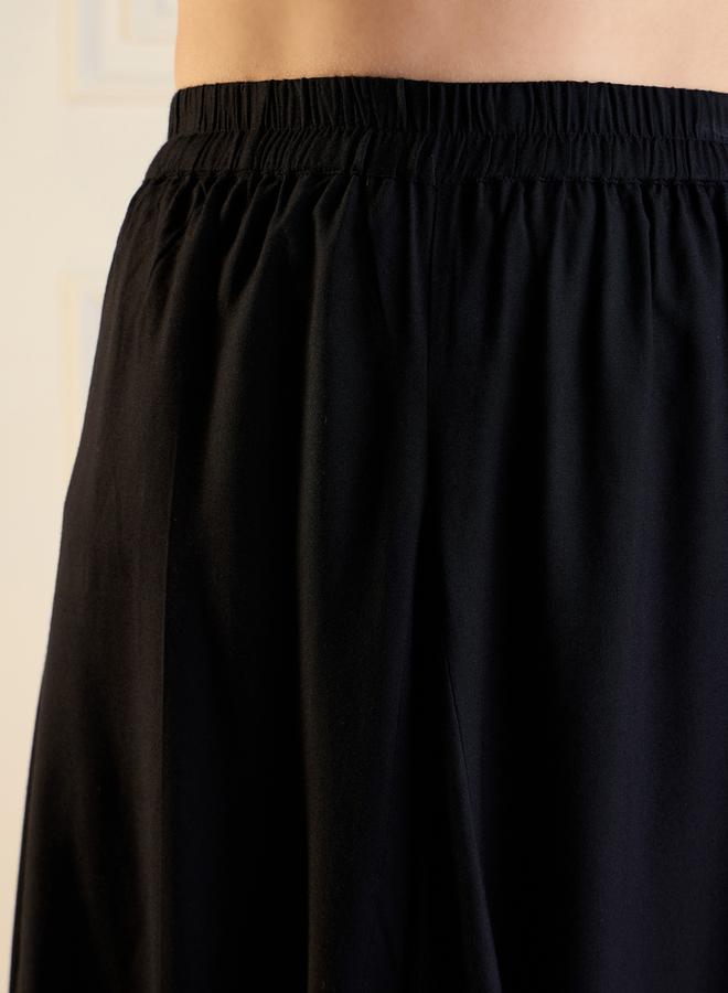 SASSAFRAS Embroidered Short Kurta With Maxi Skirt Co-Ords Set by Styli  - Image 5