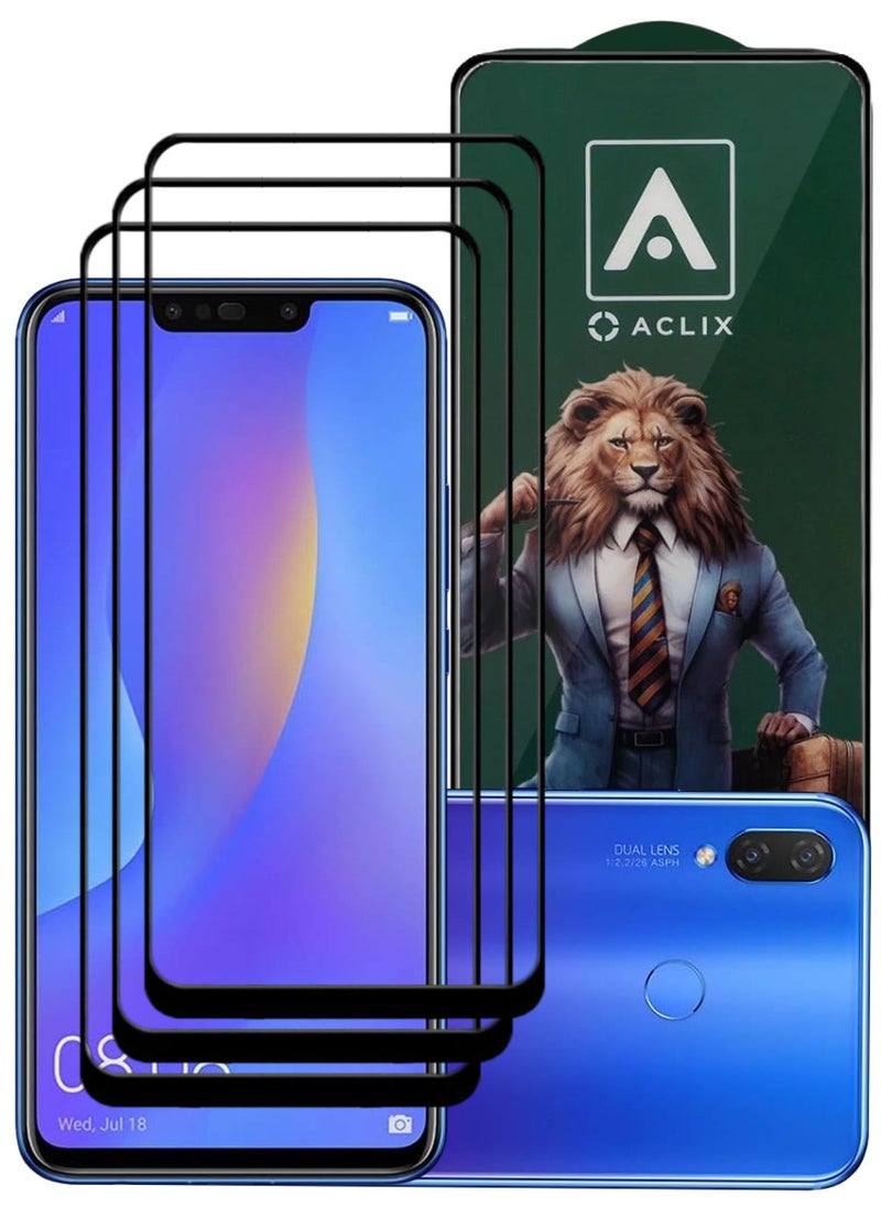 أكاليكس 3 قطع، حماية شاشة،  لهاتف هواوي نوفا 3i  ، جودة ممتازة. - Image 1
