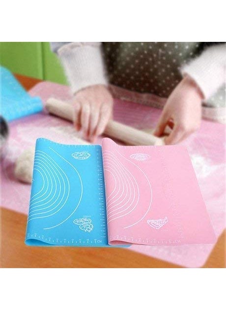 Gopinath Autolink Gopinath Autolink Silicon Fondant Rolling Mat or Silicone Baking Sheet Large with Measurements Stretchable for Kitchen Roti Chapati Cake Pad Cooking Dough Atta Kneading Multicolour  - Image 2