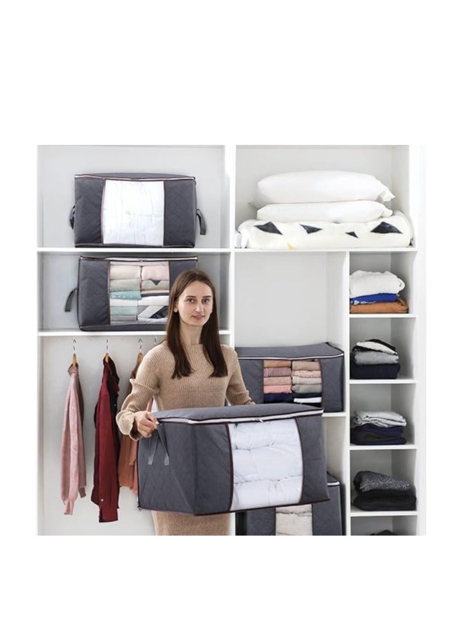 Large Capacity Clothes Storage Bag Organizer multicolor  - Image 2