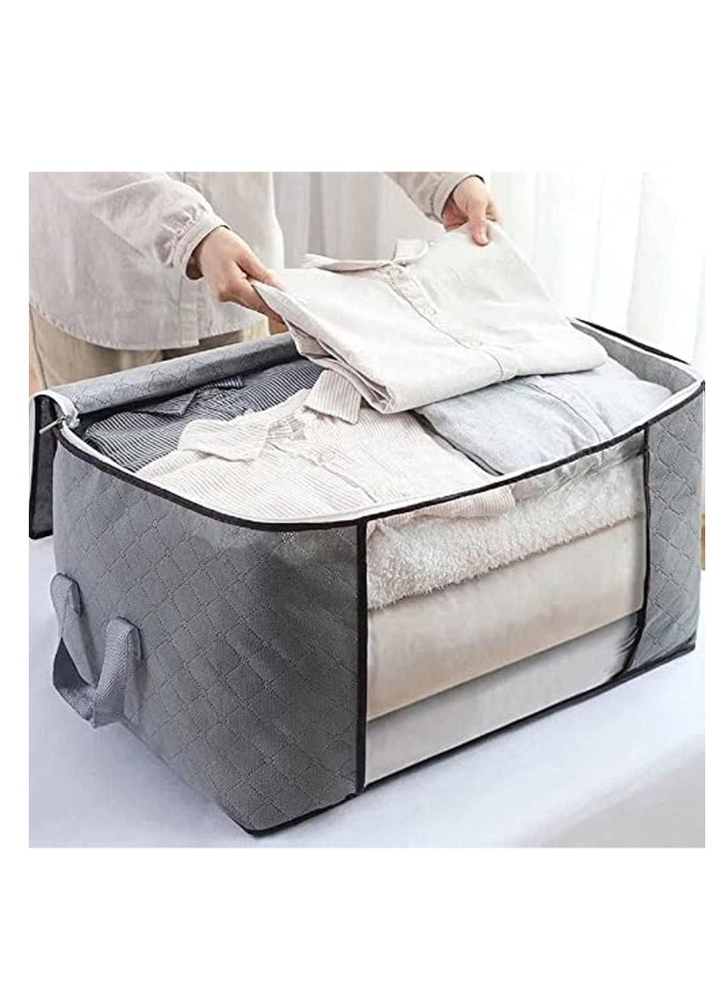 Large Capacity Clothes Storage Bag Organizer multicolor  - Image 1