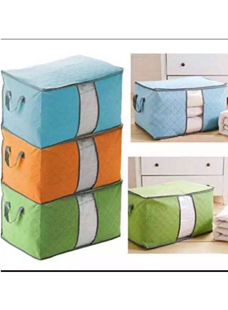 Large Capacity Clothes Storage Bag Organizer multicolor  - Image 5