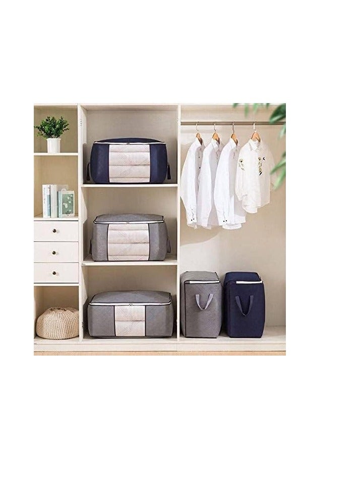 Large Capacity Clothes Storage Bag Organizer multicolor  - Image 3