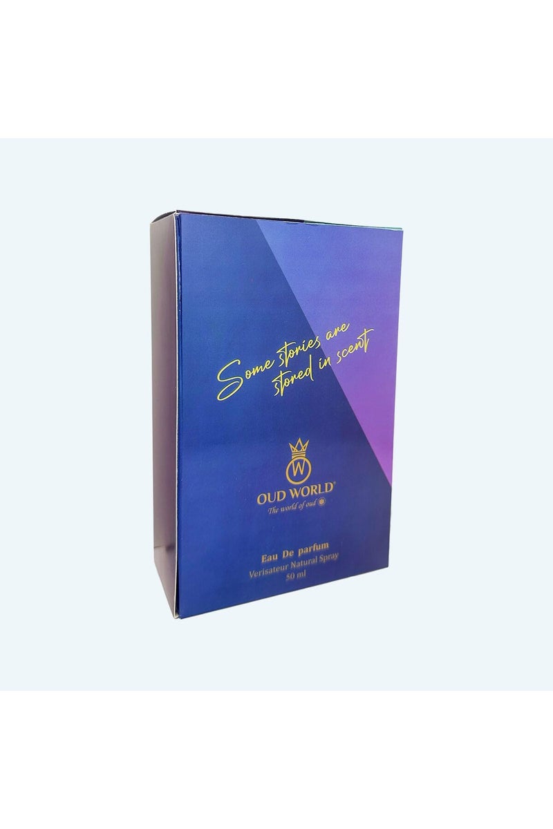 OUD WORLD Vibe Collection Midnight Blue Eau de Parfum | Fruity Floral Woody Perfume | Arabian Oud Inspired 50ml - Image 3