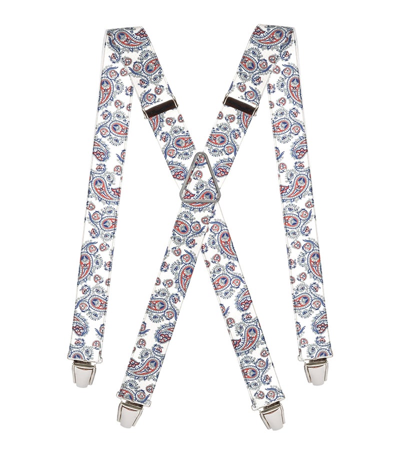 PIERROT Suspenders for Men Premium with Very Strong Clips One Size Adjustable and Reinforced Elastic Band Wide Heavy Duty Suspenders for Men Trousers - Image 2