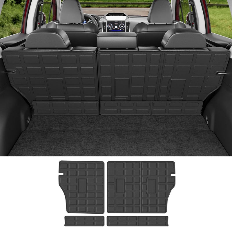 powoq Trunk Mat Compatible with 20192024 Subaru Forester Cargo Mat TPE Cargo Liner Backrest Mat Trunk Liner Replacement for 20192023 2024 Subaru Forester Accessories Backrest Mat