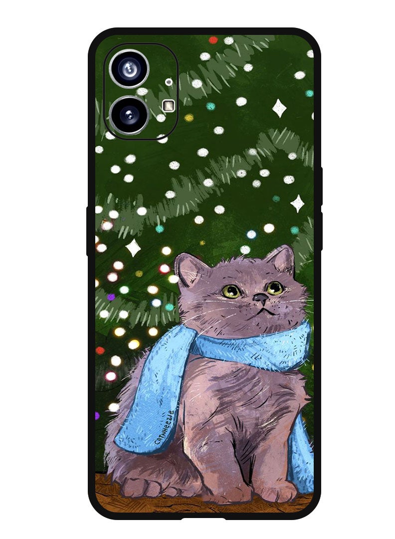 Theodor Protective Case Anti Scratch Shock Proof Bumper Cover For Nothing Phone 1 Cute Cat - Image 1