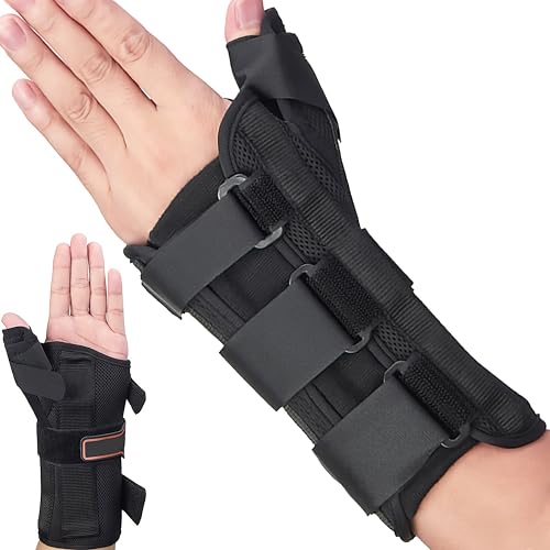 Medibot دعامة المعصم ودعامة الإبهام، لعلاج التهاب الأوتار دي كيرفان، التهاب الأوتار، متلازمة النفق الرسغي ودعم المعصم (اليد اليسرى - متوسط) - Image 4