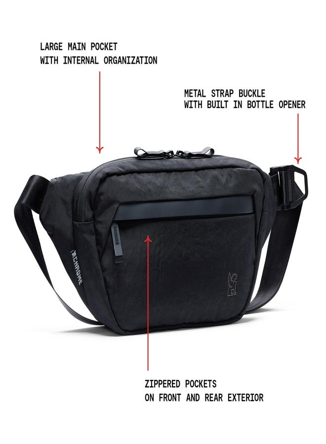 كروم حقيبة كتف سابين من كروم إندستريز للرجال والنساء - حجرة رئيسية كبيرة، مواد معاد تدويرها خفيفة الوزن، وإبزيم معدني قابل للتعديل - 6 لتر، أسود - Image 4