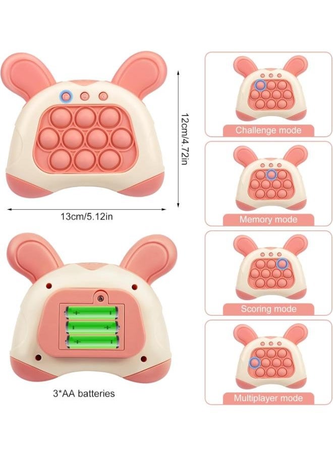 Quick Push Game, [Upgraded 80 Level] Pop It Fidget Electronic Sensor Game Silicone Toy for Boys Girls, Unique Puzzle Pop Bubble Game Gift for Children and Adults