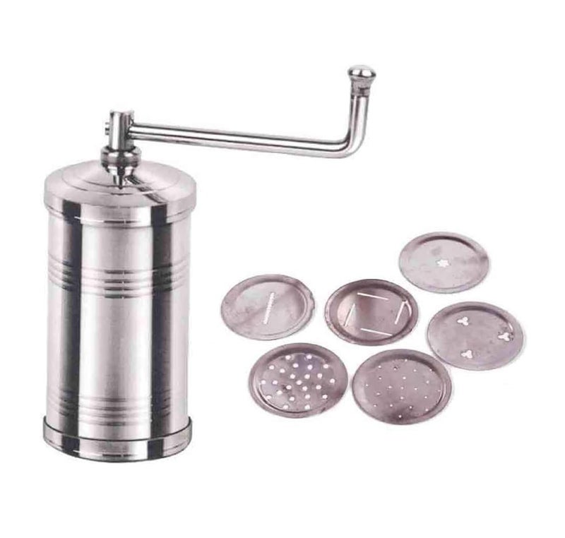 faas Chakli Press Maker Machine for Kitchen ToolsSanchaMurukkuBhujiaIdiyappamnoolputtuSevanazhi Sevaiyajanthikalubhujia Stainless SteelMaking Different TypesFree 6 Different Jalis - Image 4