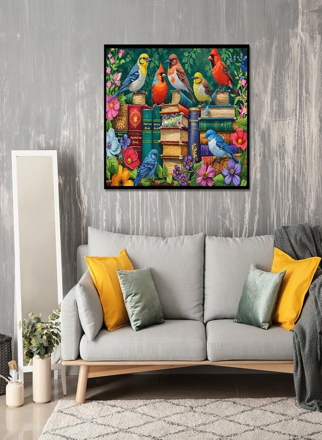 PPuzzling Floral Birds Puzzles for Adults 1000 Pieces, Flowers Book Jigsaw Puzzles, Difficult Spring Animal Puzzle as Home Wall Art Decor - Image 5