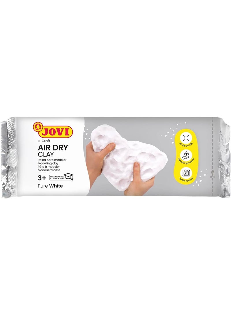 Jovi Air Hardening Modelling Clay, 500g, Pure White - Image 1