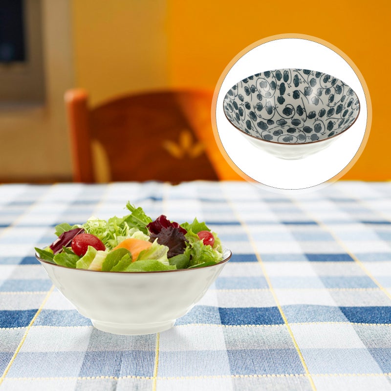1Pc Ceramic Bowl Soup Storage Bowl Noodle Restaurant Ramen Bowl (Assorted Color) - Image 1