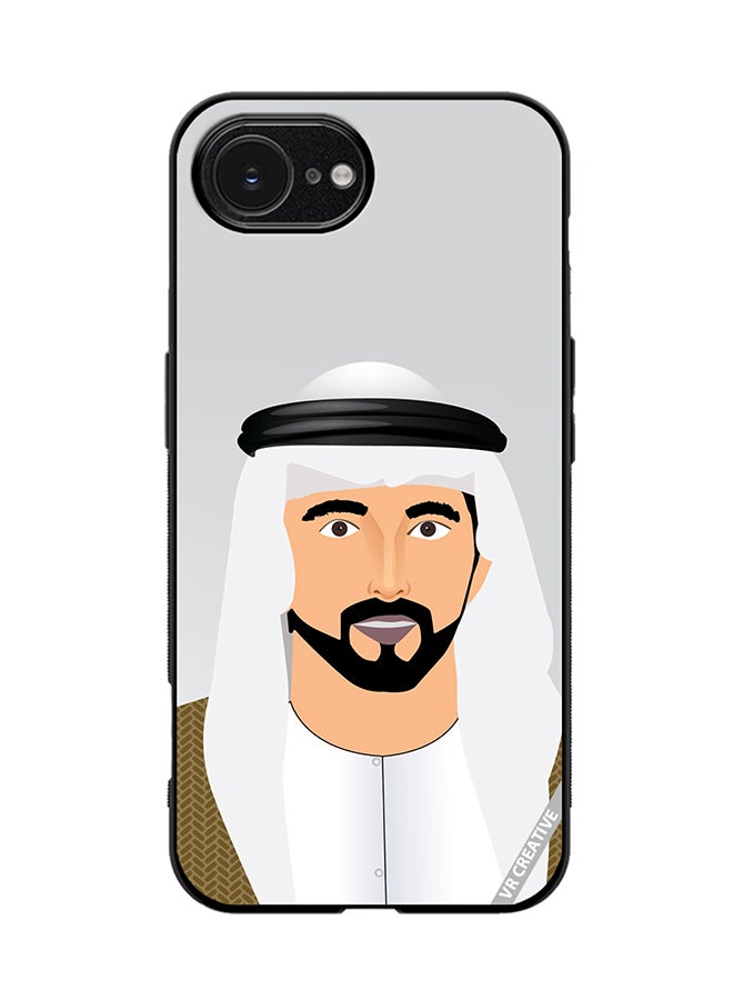 Protective Case Cover For Apple iPhone 16e Sheikh Hamdan Bin Mohammed Bin Rashid Al Maktoum Design Multicolour