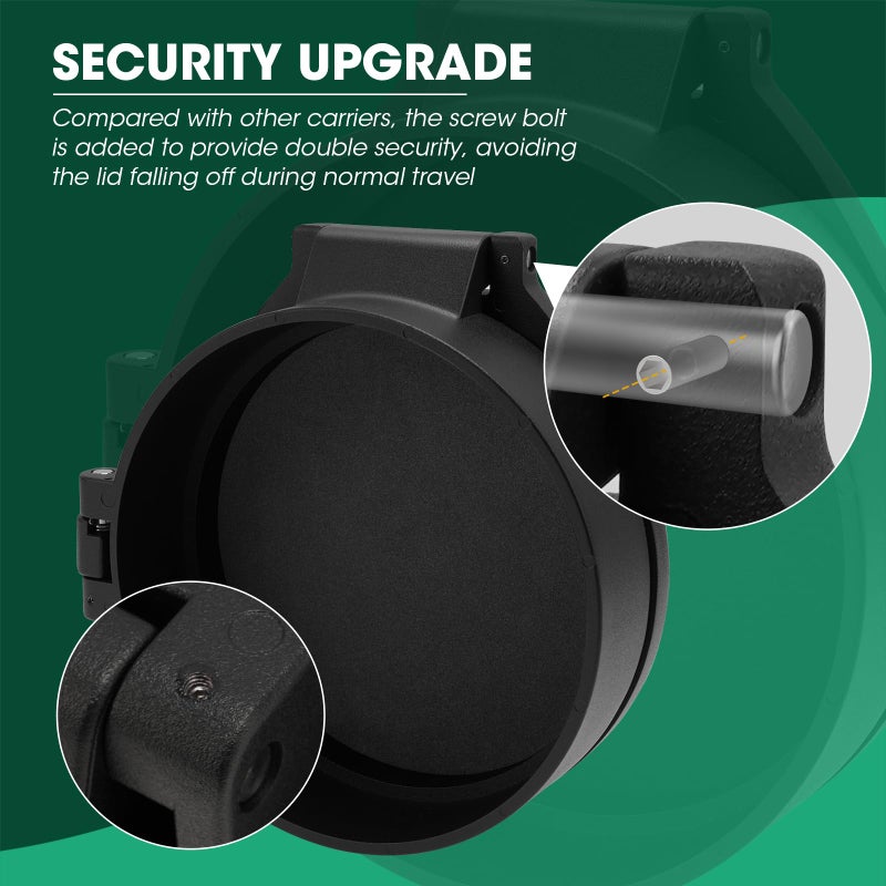 Sdsnte Steel Security Upgraded Conduit Carrier Kit Fit 6 Inch Pvc Pipe For Providing Extra Storage On Truck Rack  Black (Pvc Pipe Not Included) - Image 2