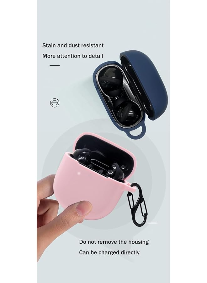 erorex Silicone Case Compatible With Bose Quietcomfort Earbuds II Protective Cover For Headphones Black - Image 5