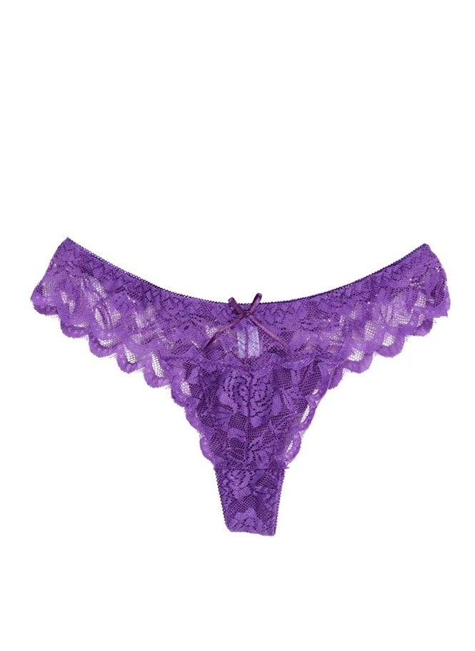 LEE - Lace Mix Materials thong Panty Set 6 Pieces - Image 1
