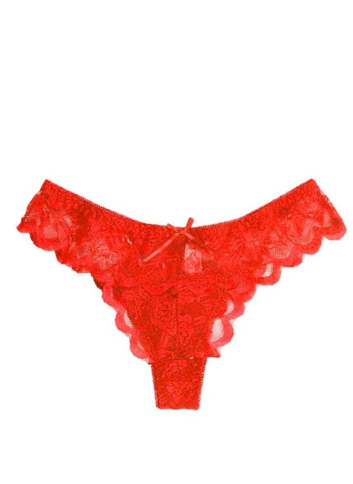 LEE - Lace Mix Materials thong Panty Set 6 Pieces - Image 1