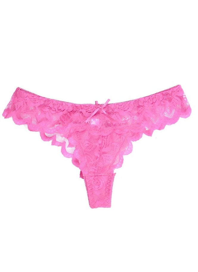 LEE - Lace Mix Materials thong Panty Set 6 Pieces - Image 1