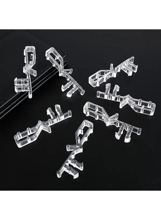 12Pcs Transparent Plastic Blinds Clip 2 1 8 Inch For Rear Grooved Blinds - Image 3