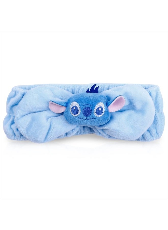 G-Ahora S-titch Cartoon Headband Spa Makeup Headband Bowknot Adjustable Elastic Hair Band for Girls Women Cartoon S-titch Lover (HB-St B) - Image 1