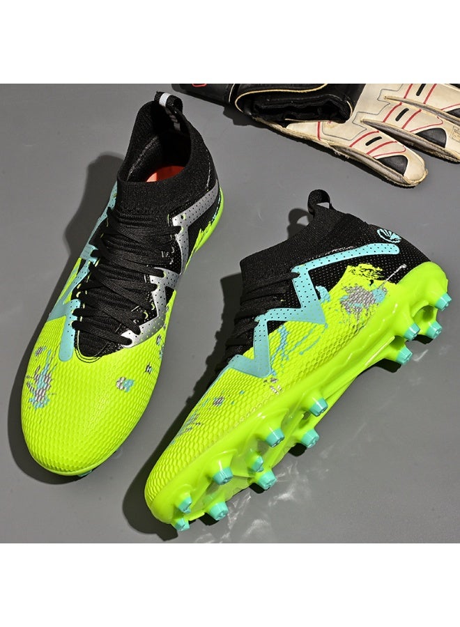 سكت شيكترو أحذية كرة قدم جديدة عالية الرقبة بمسامير طويلة للرجال والنساء، أحذية كرة قدم احترافية للتدريب على العشب الصناعي للبالغين - Image 3