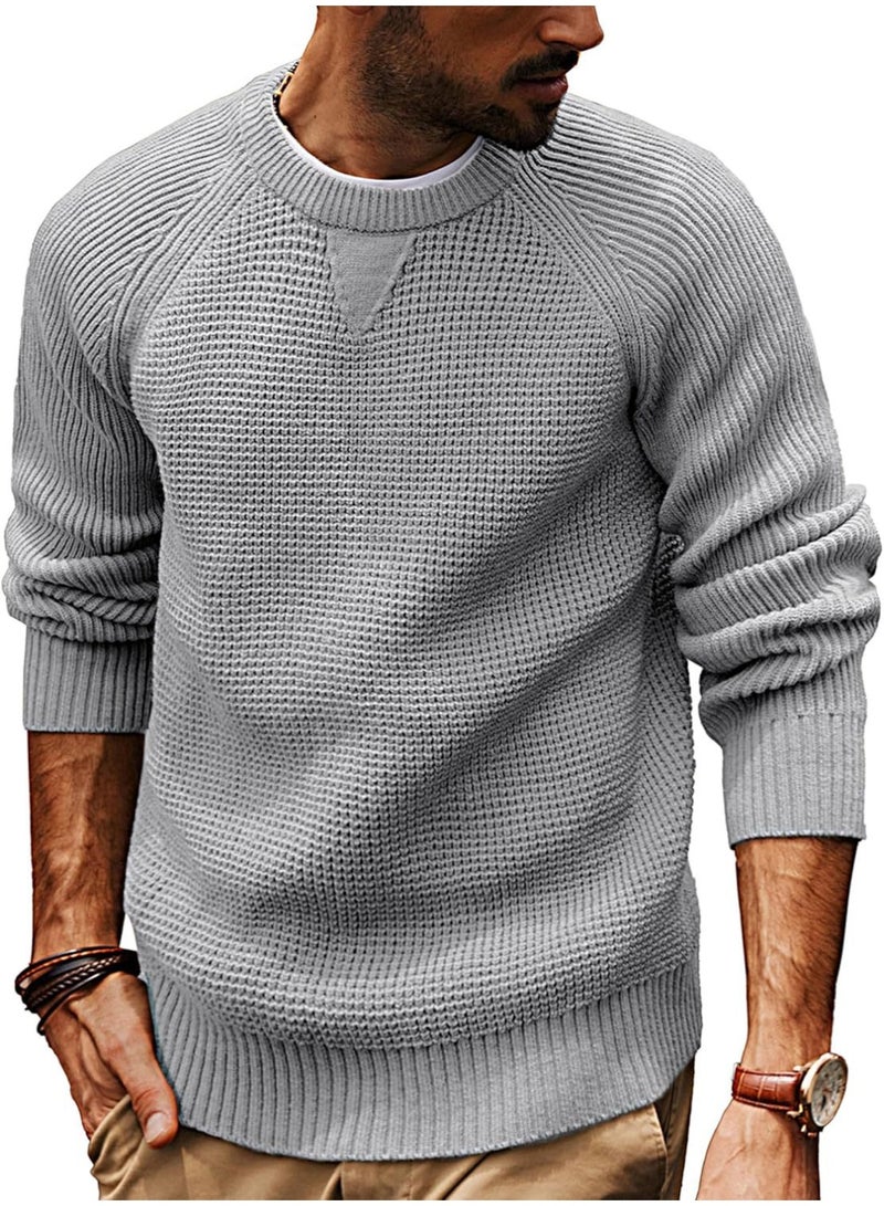 NIBEMINENT Retro Heavy Sweater Men's Winter Thickened Sweater Loose Casual Knitted Sweater Men's Clothing - Image 1