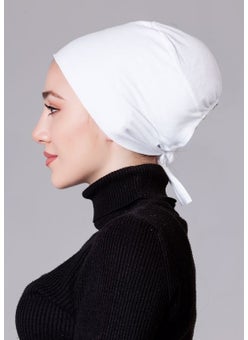 Nanak Cream Lycra Non-Slip Bonnet  - Image 3