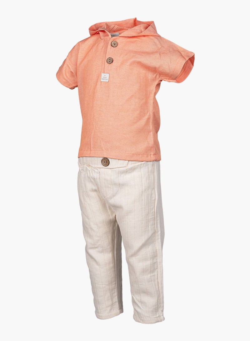 BABYCARA Comfortable Turkish Cotton Toddler Hoodie and Pant Set Ages 9M to 24M  - Image 3