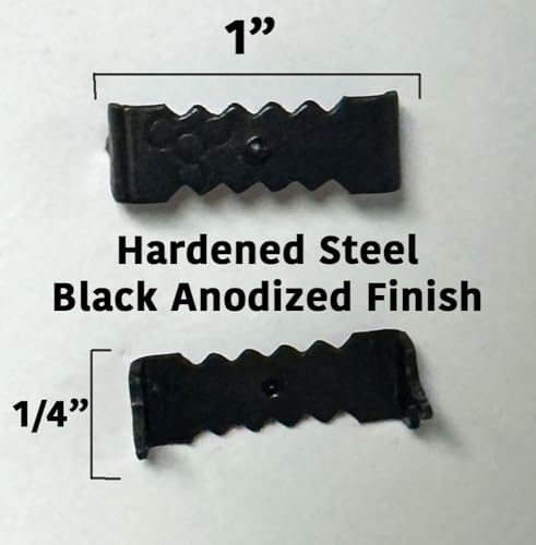 888 Corp Small 1" No Nail Sawtooth Picture Hangers - Black Oxide 100-Pack - Image 3