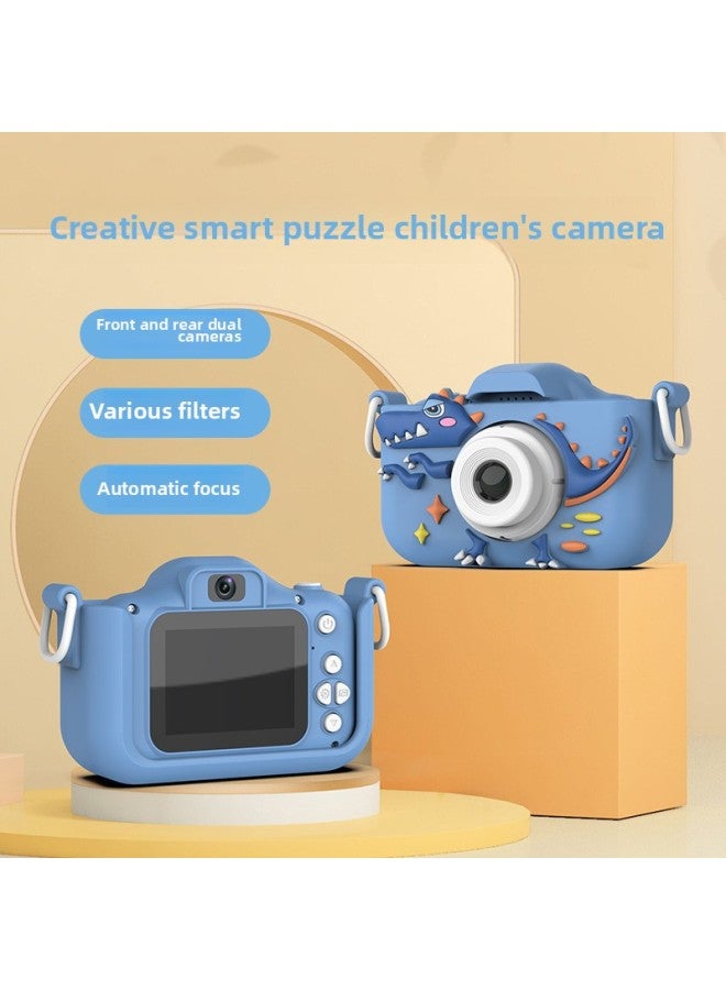 Generic X2 Children's Camera Creative Cartoon Dinosaur Digital Camera HD Dual Camera Direct Supply-Body Color:Blue  - Image 2