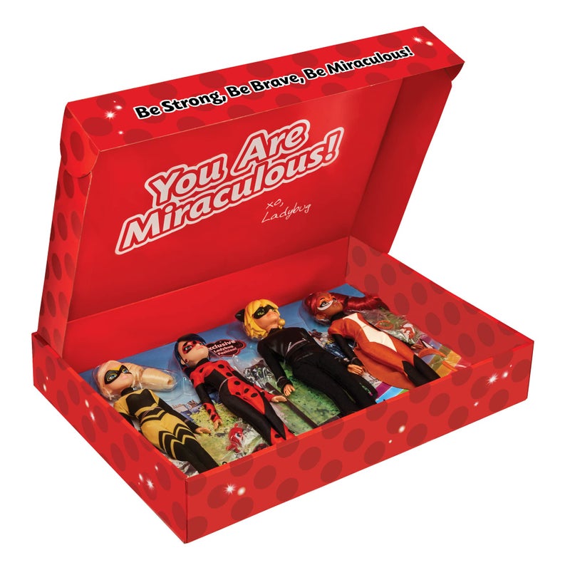 Miraculous Ladybug Heroez 4-Pack Dolls w/Exclusive Ladybug Doll by Playmates Toys - Image 3