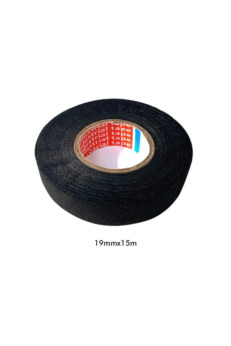 19mmx15m Car Cable Harness Wiring Fabric Loom Electrical Heat Tape Resistant Wiring Bundle Tape Coro