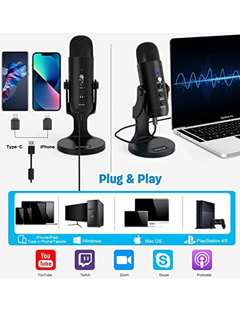 Jmary MC- PW8 Multifunctional USB Recording Microphone - Image 3