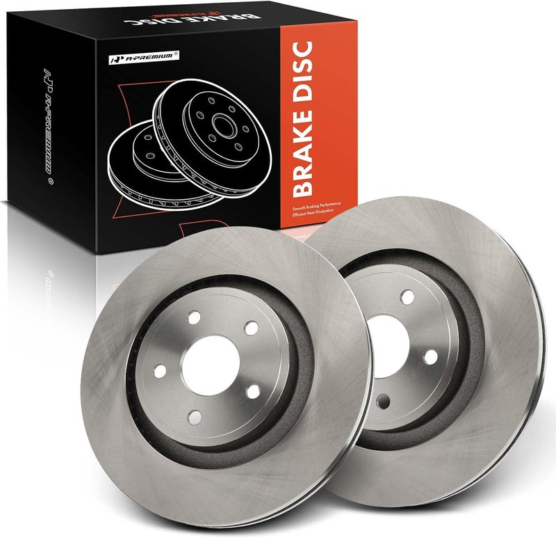 A-Premium Front Vented Disc Brake Rotors for Jeep Grand Cherokee - Image 1