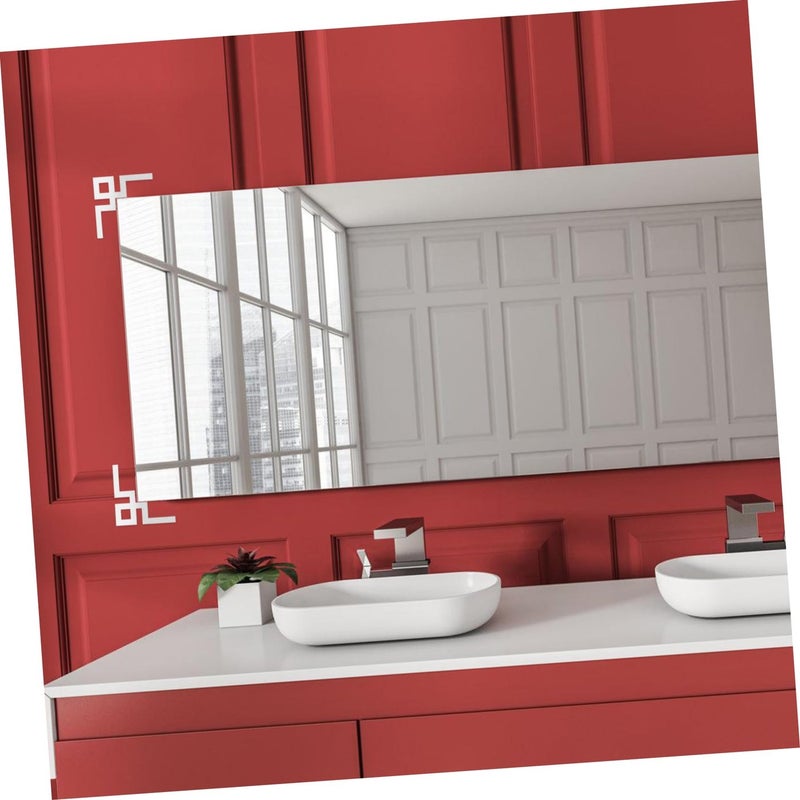 4Pcs Self Adhesive Acrylic Mirror Wall Stickers For Home Decor - Image 3