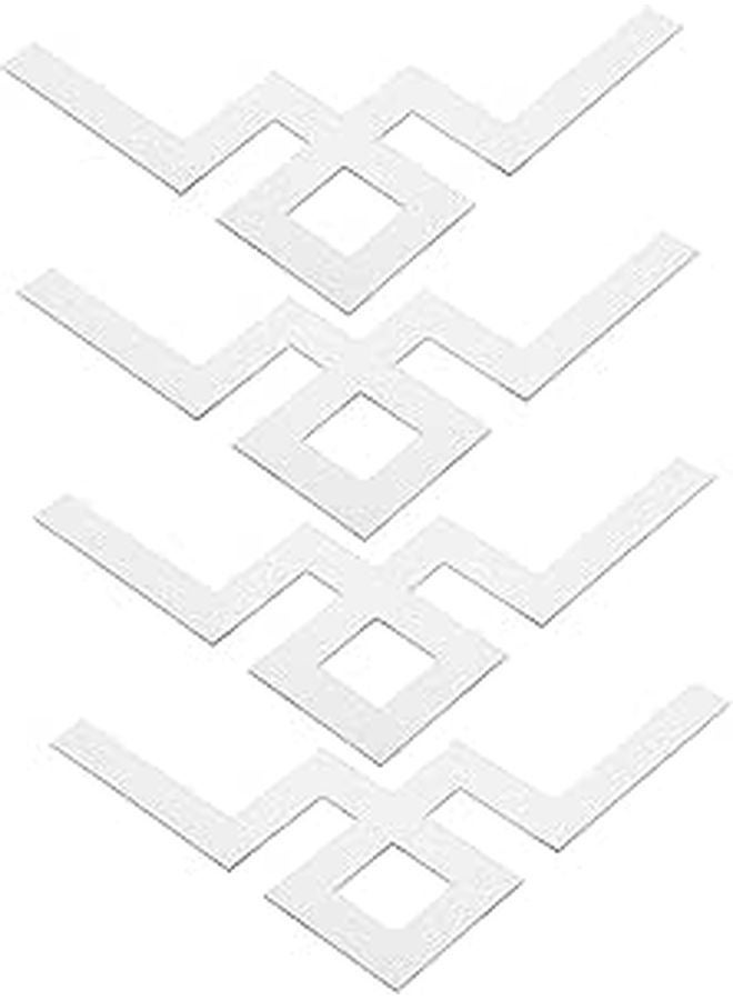 4Pcs Self Adhesive Acrylic Mirror Wall Stickers For Home Decor - Image 1