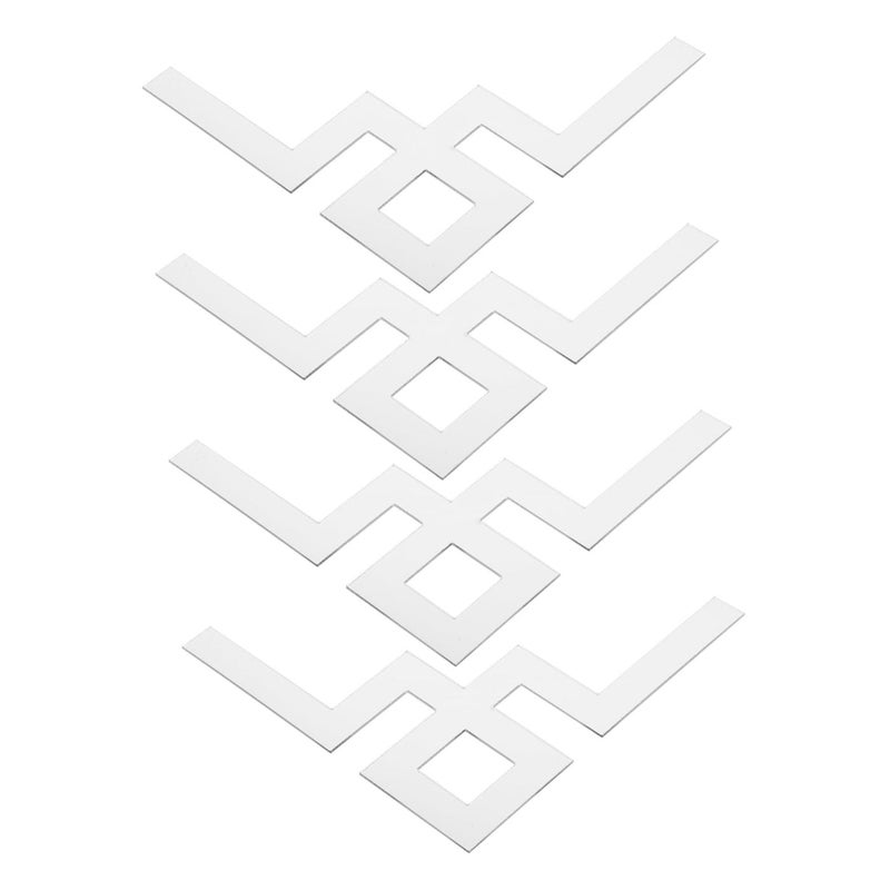 4Pcs Self Adhesive Acrylic Mirror Wall Stickers For Home Decor - Image 2