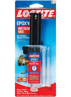 Loctite Loctite  Instant mix Epoxy : Translucent Yellow, Quick-setting glue, Strong Bonding Agent, Industrial Adhesive,  Multi-purpose Epoxy, 47OZ  - Image 1