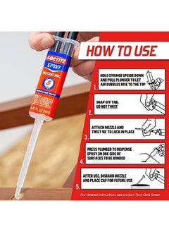 Loctite Loctite  Instant mix Epoxy : Translucent Yellow, Quick-setting glue, Strong Bonding Agent, Industrial Adhesive,  Multi-purpose Epoxy, 47OZ  - Image 3