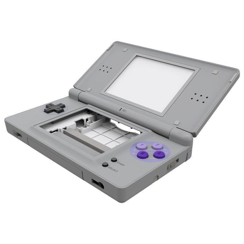 eXtremeRate Classic SNES Style Replacement Full Housing Shell for Nintendo DS Lite Custom Handheld Console Case Cover with Buttons Screen Lens for Nintendo DS Lite NDSL Console Without - Image 2