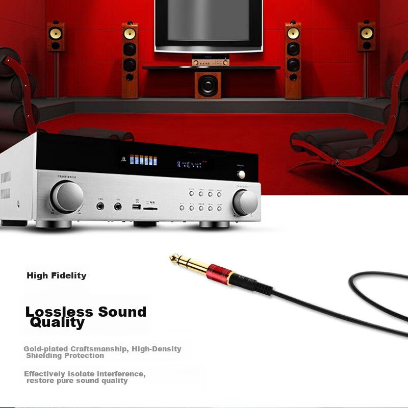 JD Jing Zao SKW Microphone Adapter, 6.5 to 3.5 Audio Adapter, 6.5mm to 3.5mm Male to Female Plug, Headphone Microphone Amplifier Computer Speaker Converter AD-01 - Image 3