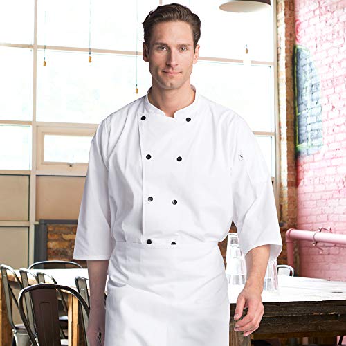 Uncommon Threads Men's Standard Epic 3/4 SLV Chef Shirt, White, M - Image 2