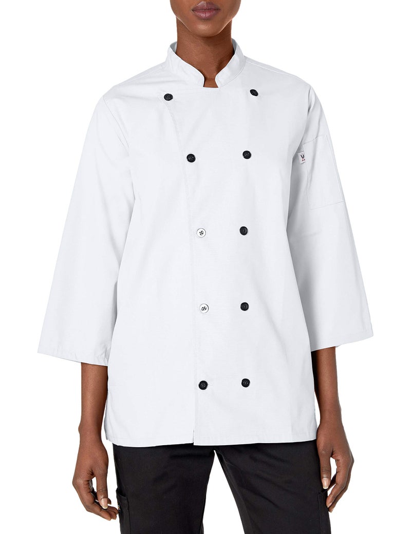 Uncommon Threads Men's Standard Epic 3/4 SLV Chef Shirt, White, M - Image 5