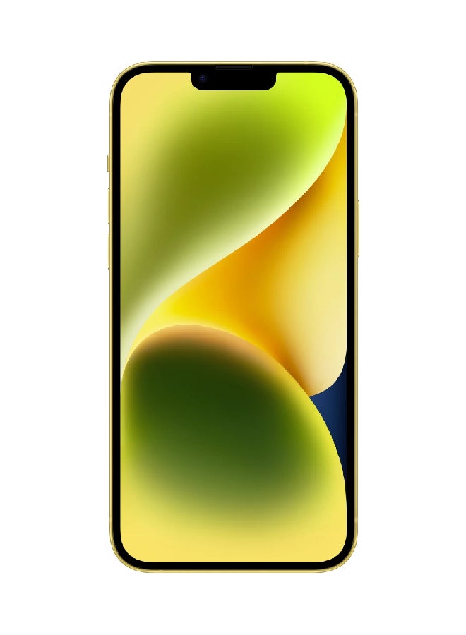 ابل  هاتف iPhone 14 Plus بسعة 512 جيجابايت باللون الأصفر ومزود بتقنية 5G مزود بتطبيق FaceTime - إصدار الشرق الأوسط - Image 1