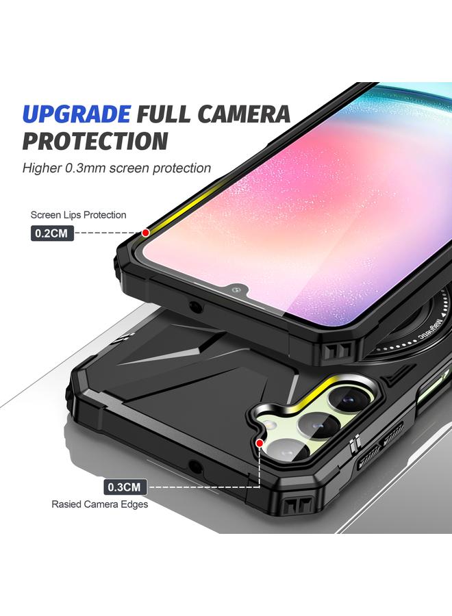 S-TOP Case For Samsung Galaxy A54 5G MagSafe Magnetic Shockproof Phone Case with Ring Holder - Image 4