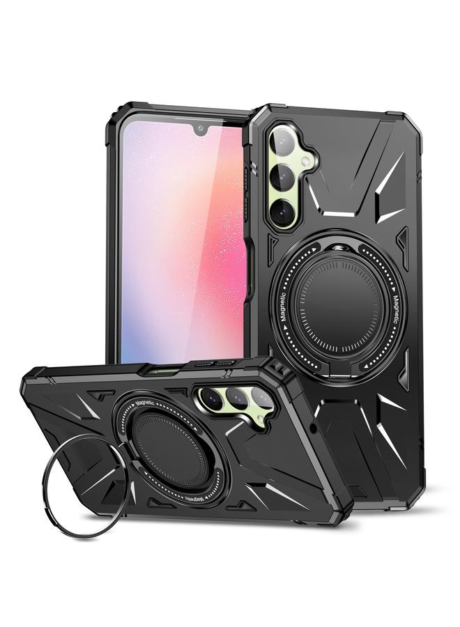 S-TOP Case For Samsung Galaxy A54 5G MagSafe Magnetic Shockproof Phone Case with Ring Holder - Image 1