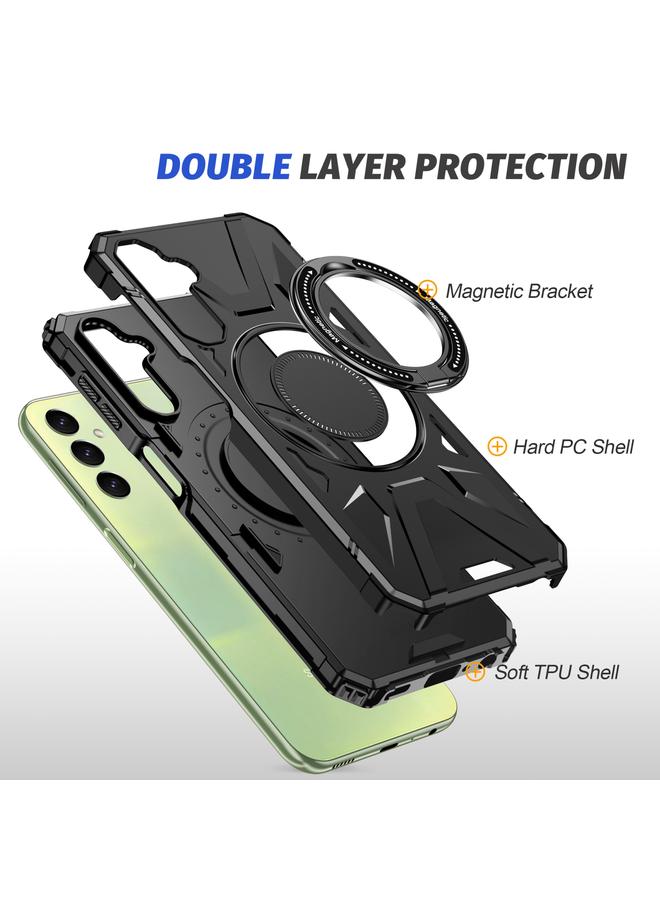 S-TOP Case For Samsung Galaxy A54 5G MagSafe Magnetic Shockproof Phone Case with Ring Holder - Image 3
